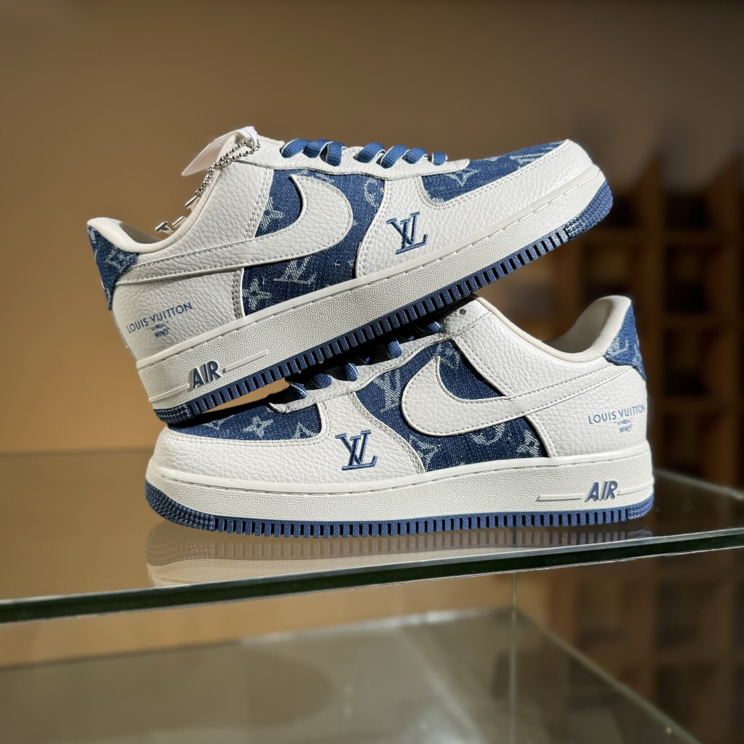 260 Nike Air Force 1'07 Low LV联名 白蓝牛仔 空军一号低帮休闲板鞋 SC9207-536
