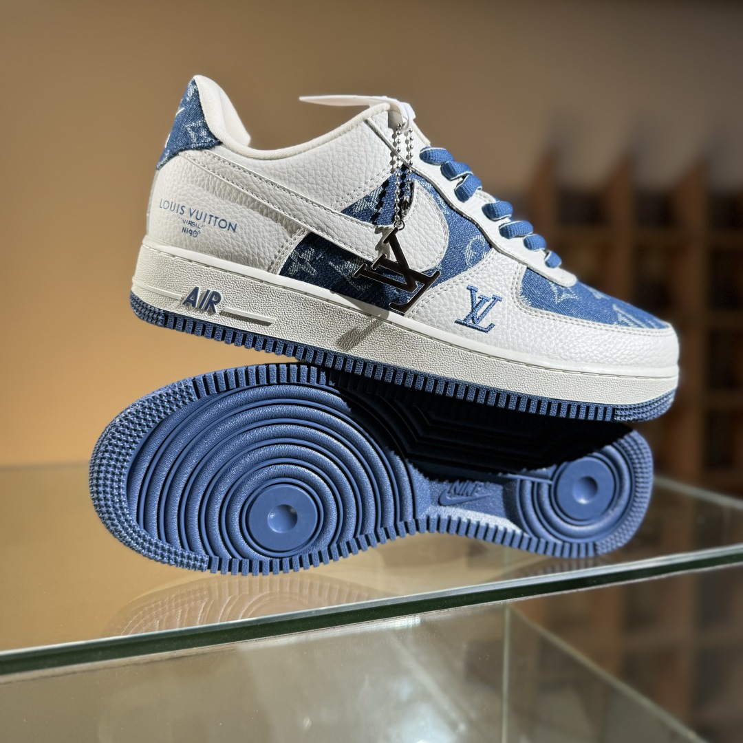 260 Nike Air Force 1'07 Low LV联名 白蓝牛仔 空军一号低帮休闲板鞋 SC9207-536
