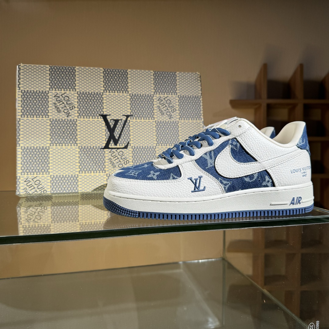 260 Nike Air Force 1'07 Low LV联名 白蓝牛仔 空军一号低帮休闲板鞋 SC9207-536