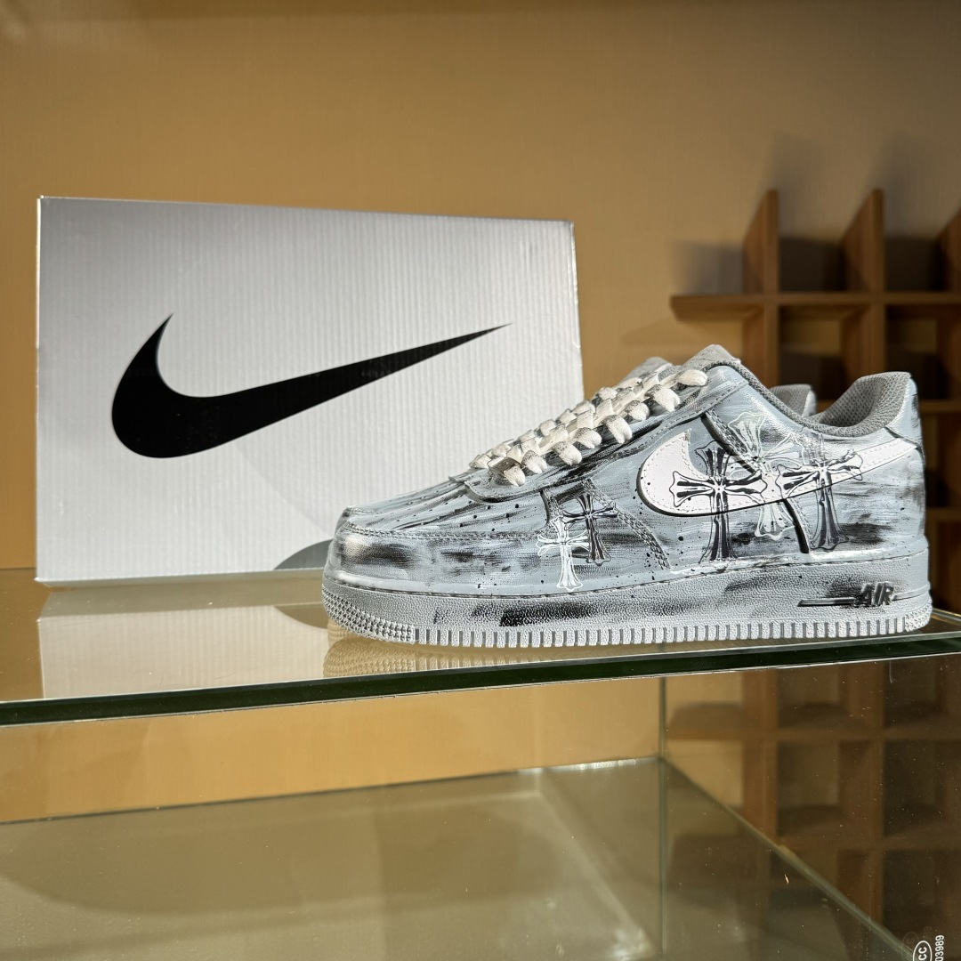 260 Nike Air Force 1 Low 克罗心涂鸦做旧 CW2288-111