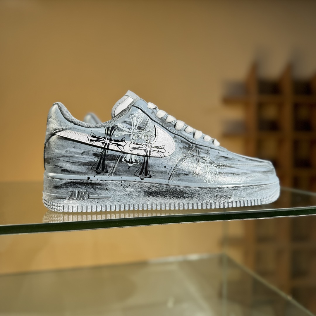 260 Nike Air Force 1 Low 克罗心涂鸦做旧 CW2288-111