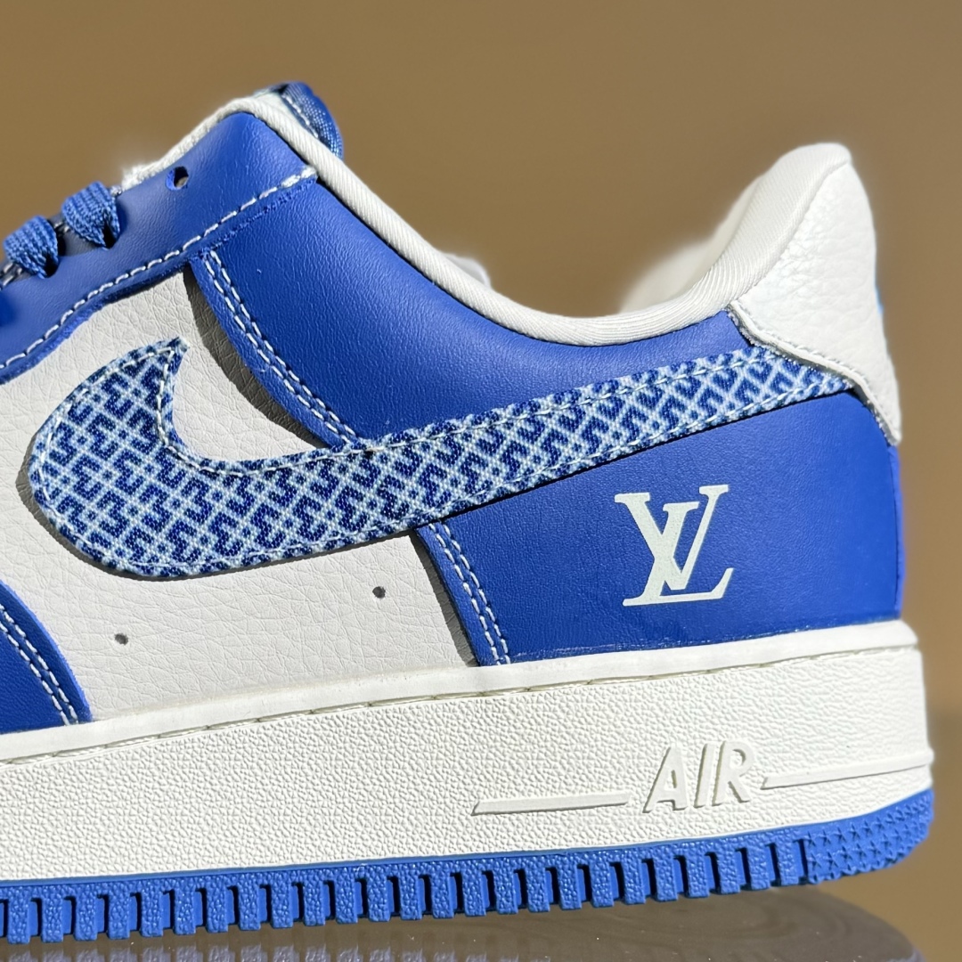 260 Nike Air Force 1'07 Low LV联名 花纹蓝勾 空军一号低帮休闲板鞋 KK1988-092
