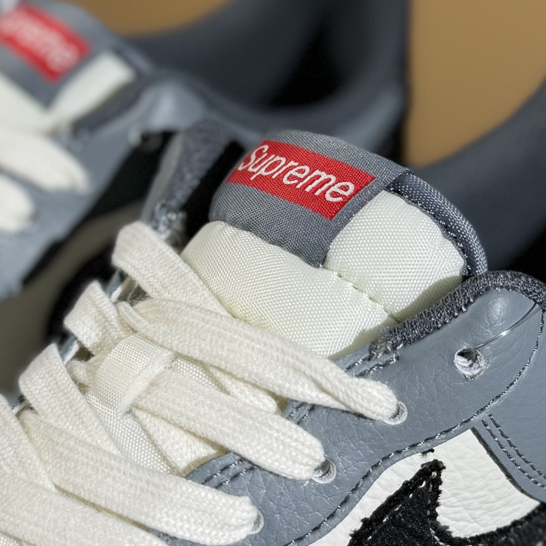 260 Nike Air Force 1 Low 07 x Supreme 灰白小勾  HS8068-046