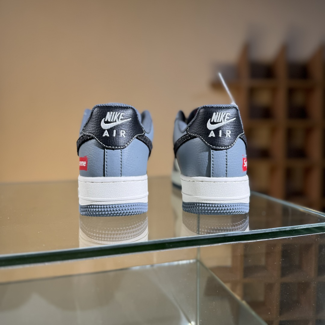 260 Nike Air Force 1 Low 07 x Supreme 灰白小勾  HS8068-046