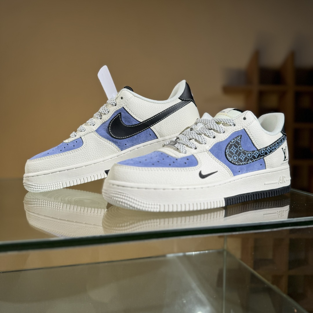 260 Nike Air Force 1 Low 07 x Louis Vuitt白蓝小勾满天星 HS8068-049