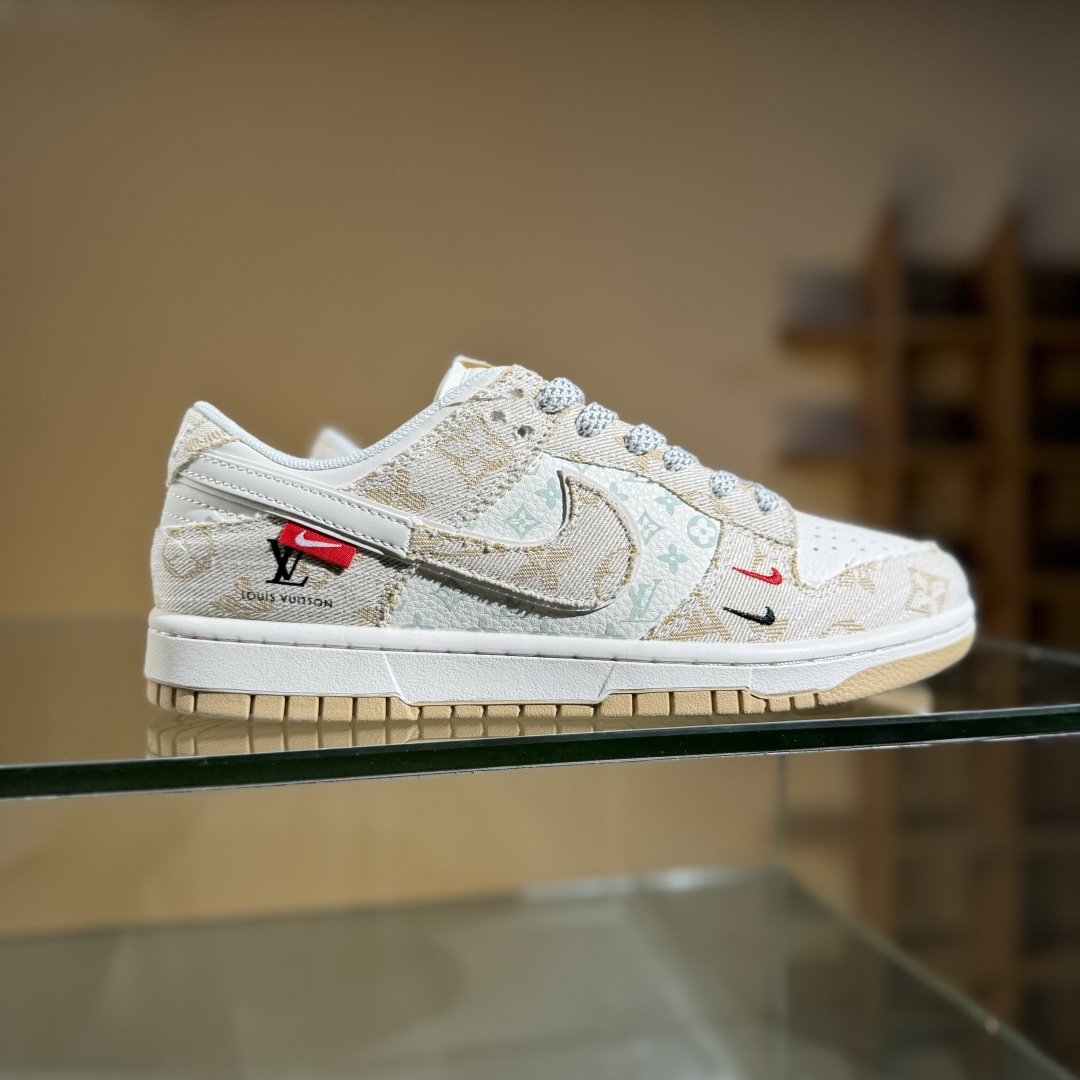 280 Nike SB Dunk Low LV联名 卡其牛仔  低帮休闲板鞋 YX5066-377