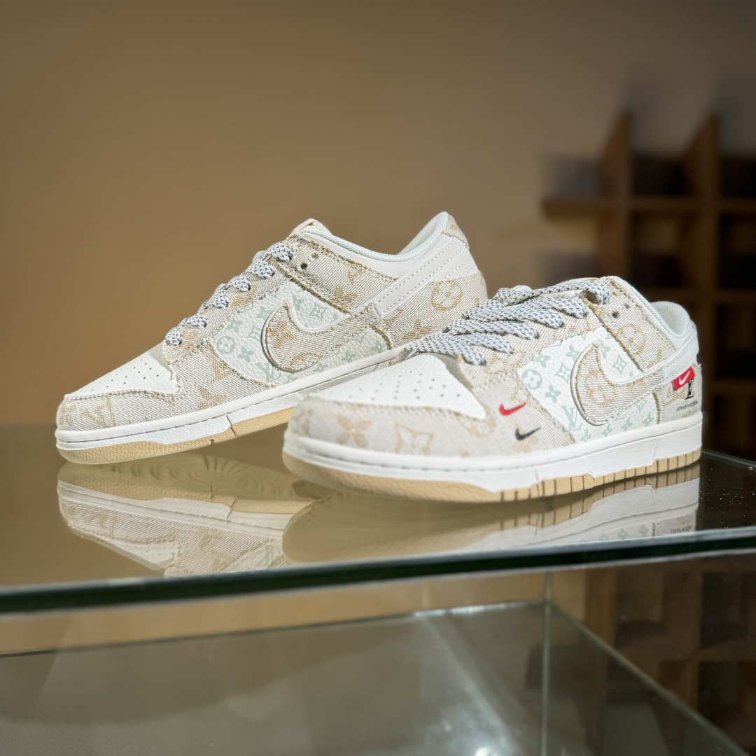 280 Nike SB Dunk Low LV联名 卡其牛仔  低帮休闲板鞋 YX5066-377