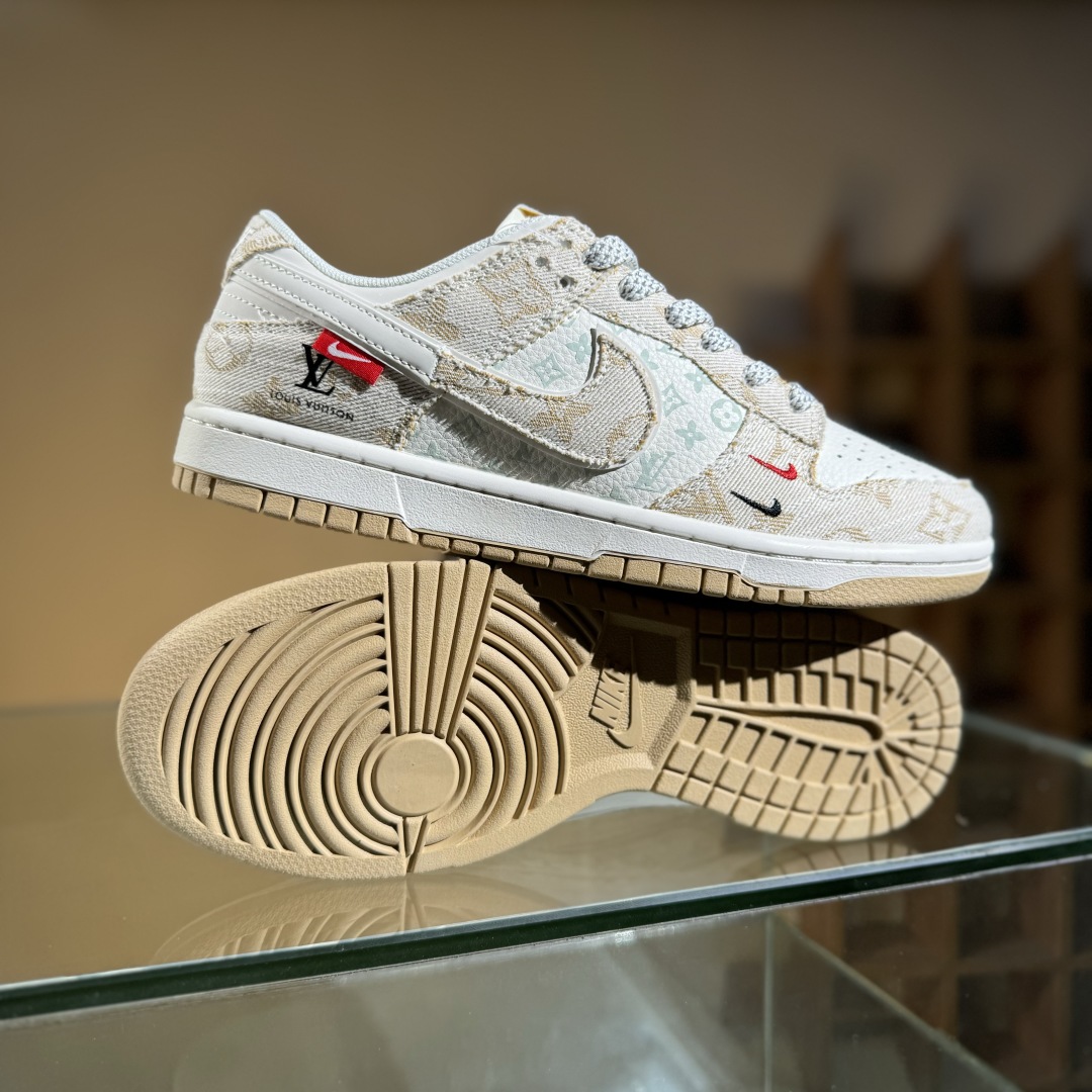 280 Nike SB Dunk Low LV联名 卡其牛仔  低帮休闲板鞋 YX5066-377