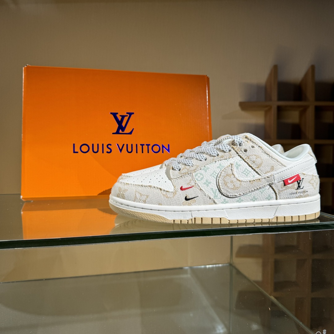 280 Nike SB Dunk Low LV联名 卡其牛仔  低帮休闲板鞋 YX5066-377