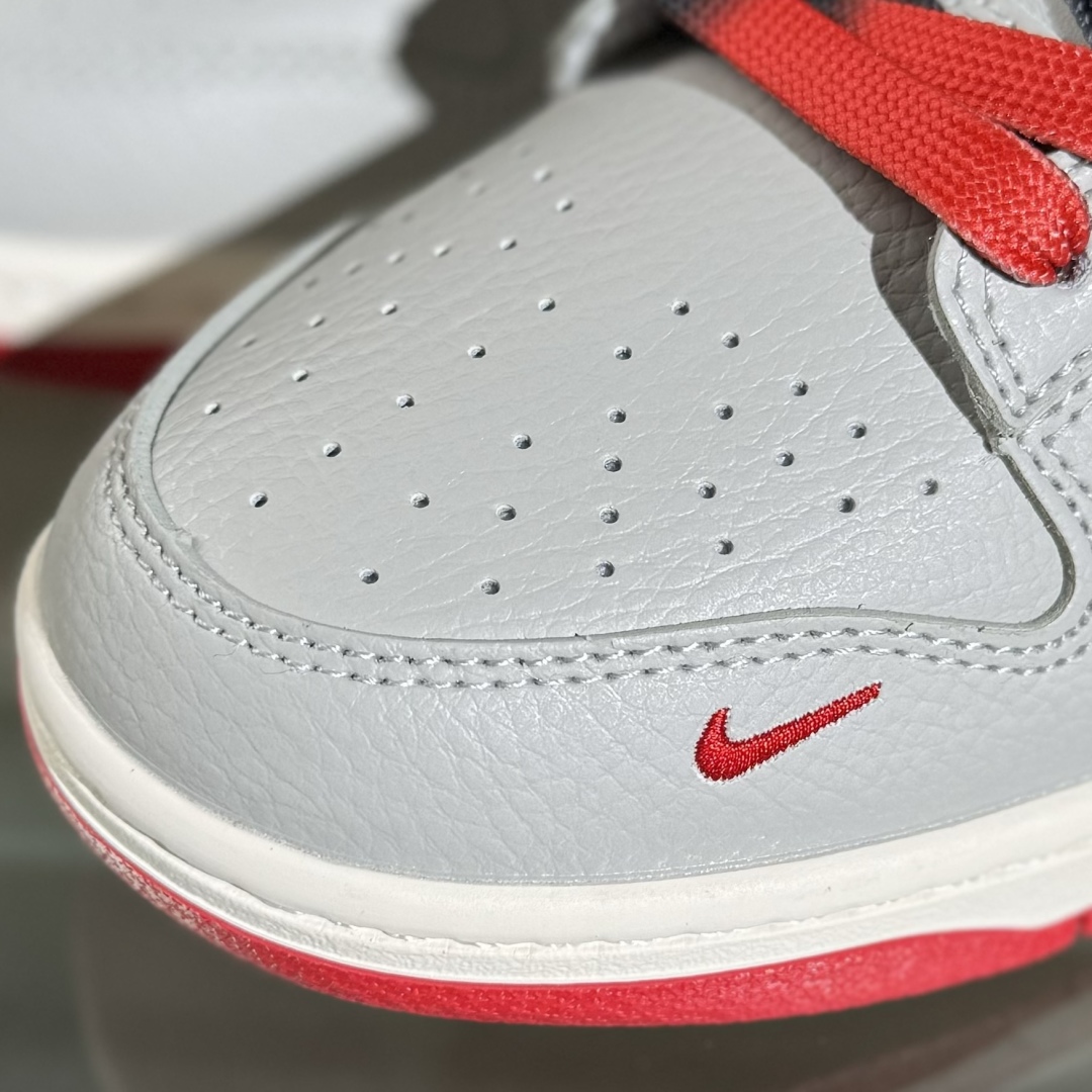 280 Nike SB Dunk Low Supreme联名 双拼米灰三勾 高端定制 低帮休闲板鞋 QW5836-010