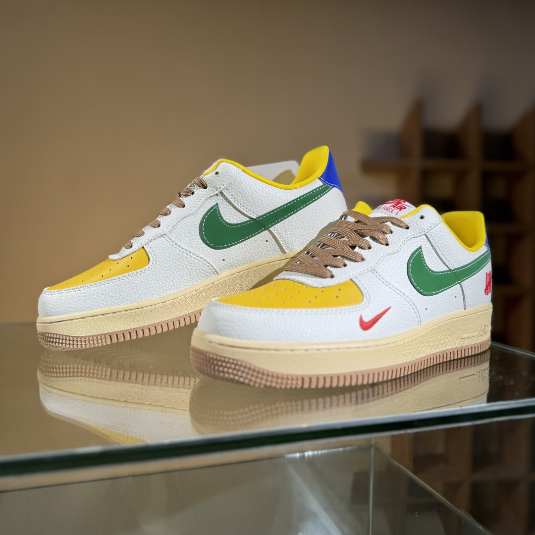 260 Nike Air Force 1'07 Low UN联名 多彩拼接 空军一号低帮休闲板鞋 KB1688-005