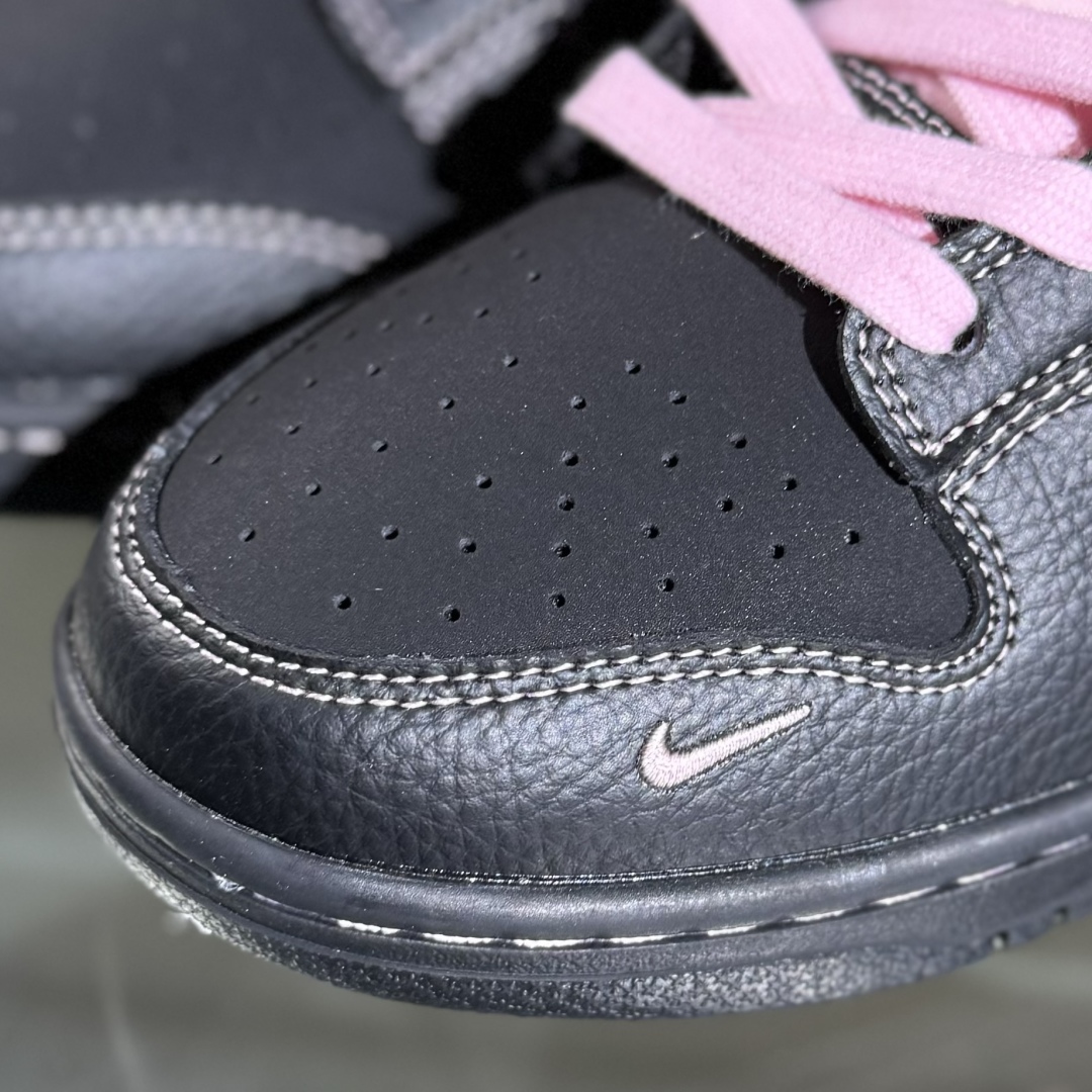 280 Nike SB Dunk Low Supreme联名 全黑米线 高端定制 低帮休闲板鞋 QW5836-014