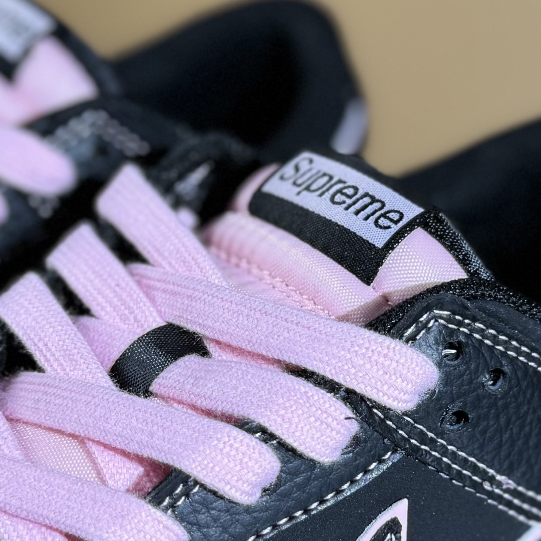 280 Nike SB Dunk Low Supreme联名 全黑米线 高端定制 低帮休闲板鞋 QW5836-014