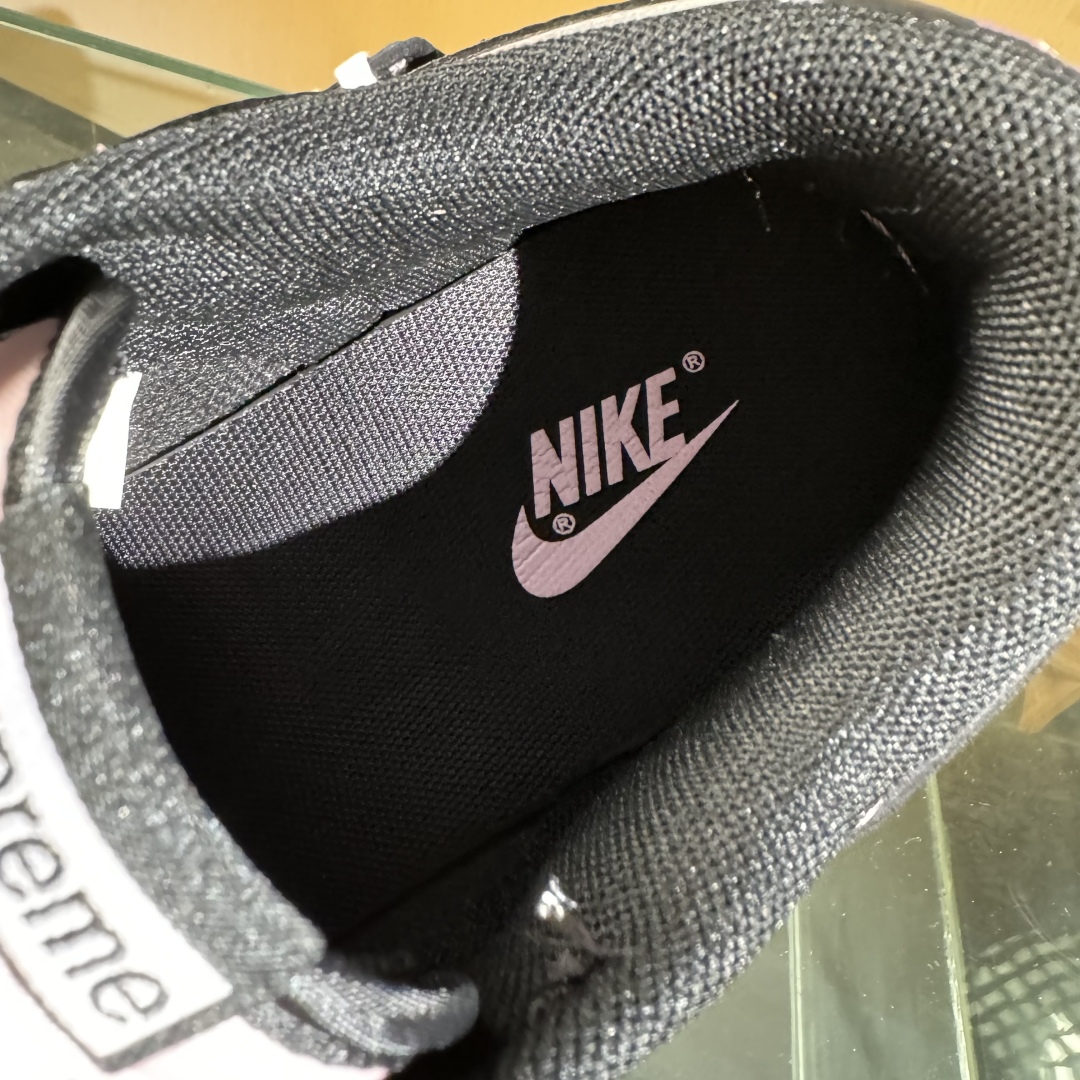 280 Nike SB Dunk Low Supreme联名 全黑米线 高端定制 低帮休闲板鞋 QW5836-014