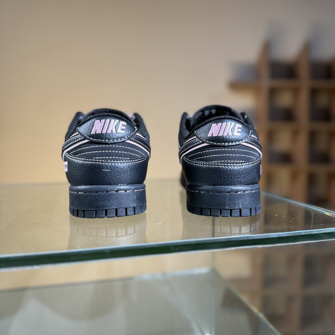 280 Nike SB Dunk Low Supreme联名 全黑米线 高端定制 低帮休闲板鞋 QW5836-014