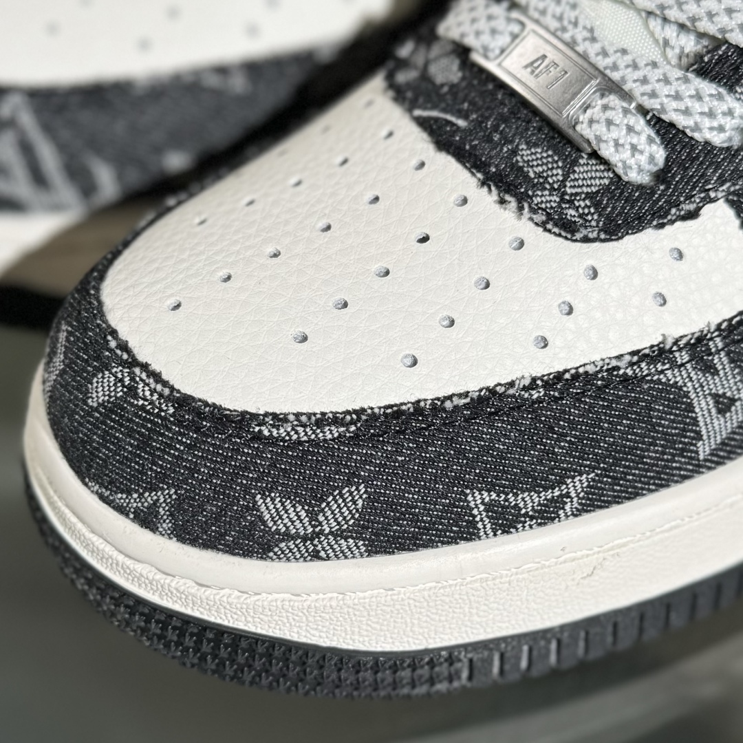 260 Nike Air Force 1'07 Low LV联名 牛仔米白黑 空军一号低帮休闲板鞋 MZ9588-802