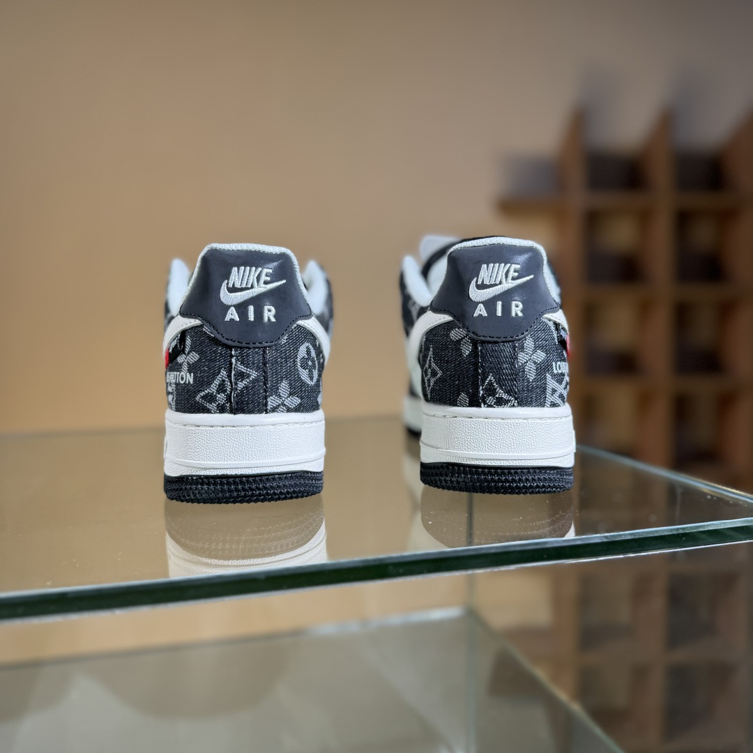 260 Nike Air Force 1'07 Low LV联名 牛仔米白黑 空军一号低帮休闲板鞋 MZ9588-802