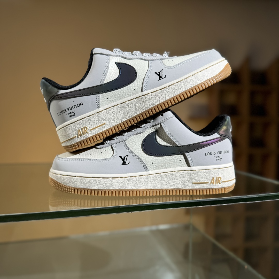 260 Nike Air Force 1'07 Low LV联名 灰白镭射渐变 空军一号低帮休闲板鞋 LW9279-020