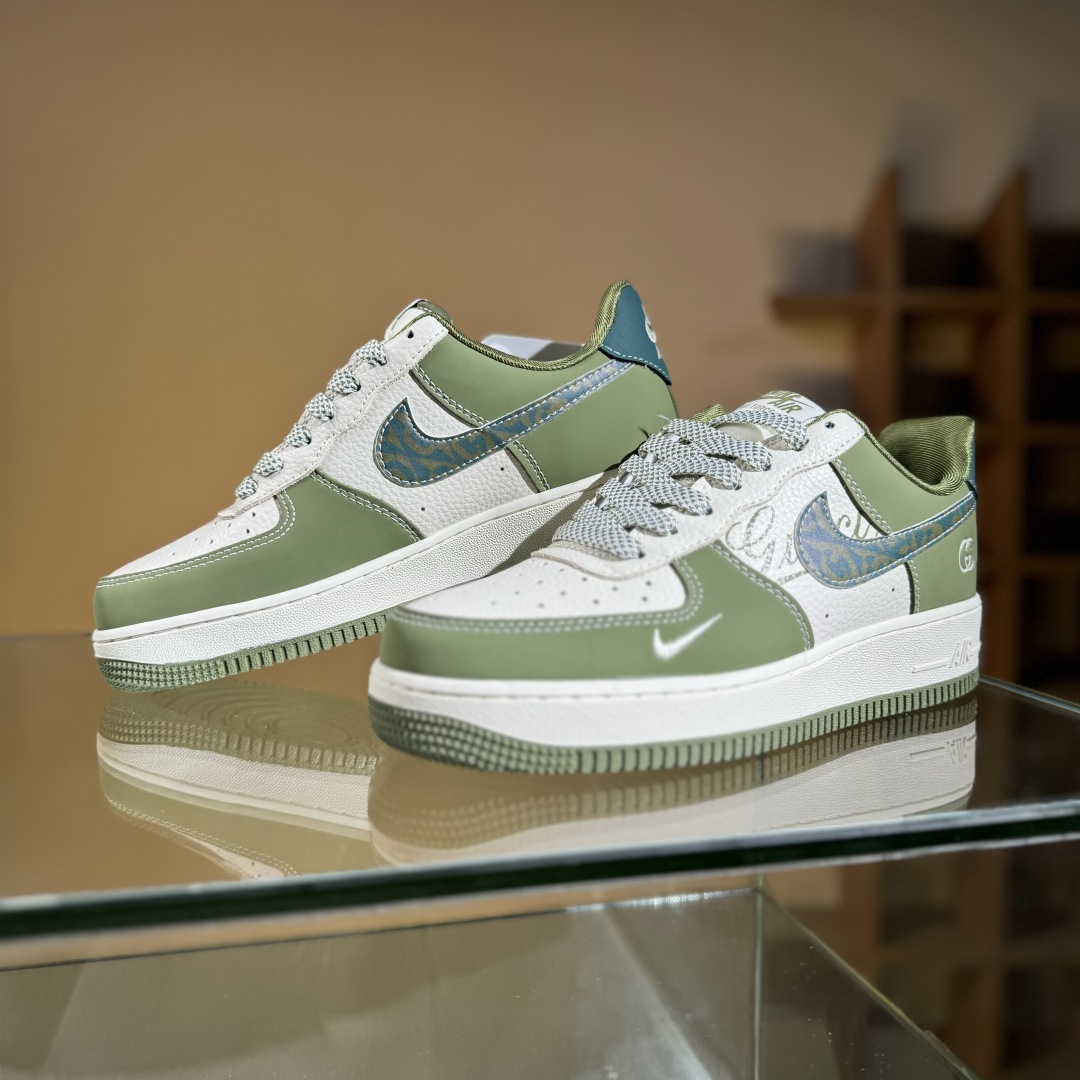 260 Nike Air Force 1'07 Low 古驰联名 草绿 空军一号低帮休闲板鞋 KK1988-094