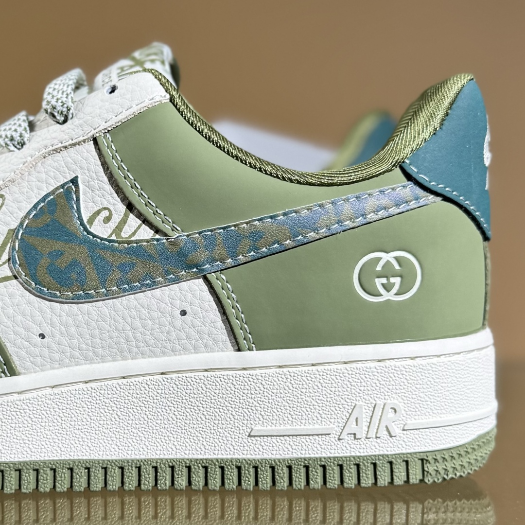 260 Nike Air Force 1'07 Low 古驰联名 草绿 空军一号低帮休闲板鞋 KK1988-094