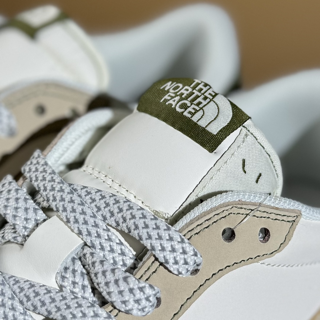 280 Travis Scott x Fragment Design x Air Jordan 1 Low SP AJ1 乔1 北面联名 印字米白卡其绿 低帮文化休闲板鞋 QW5088-204