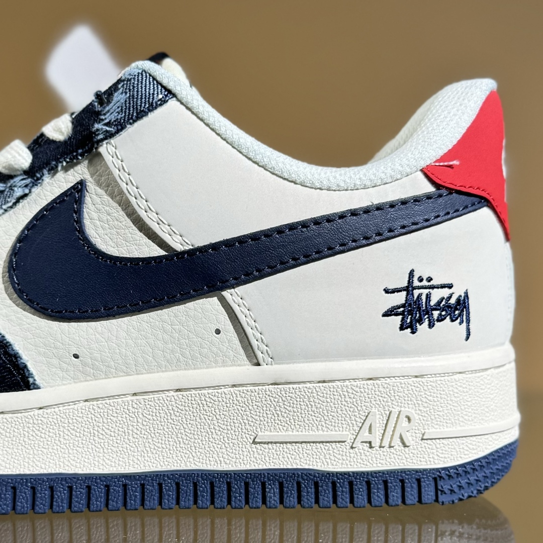 260 Nike Air Force 1'07 Low 斯图西联名 做旧牛仔 空军一号低帮休闲板鞋 XS1958-579