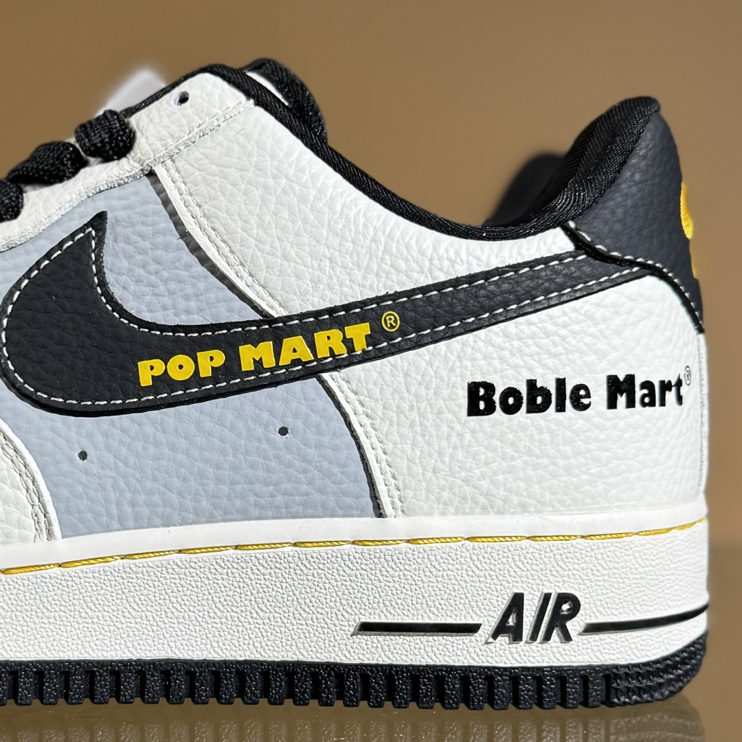 260 Nike Air Force 1'07 Low 泡泡玛特联名 白灰黑金 空军一号低帮休闲板鞋 SC0601-564