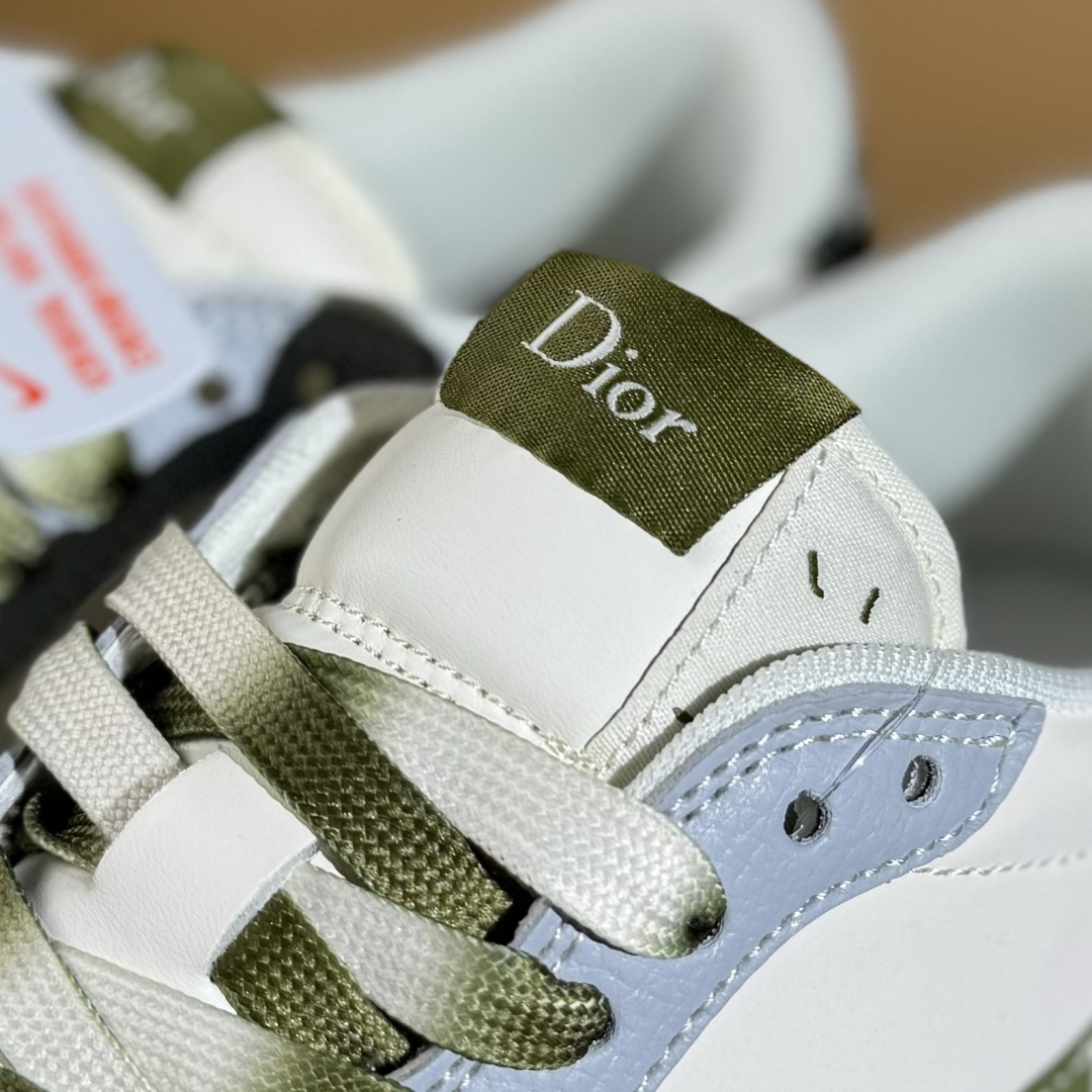 280 Travis Scott x Fragment Design x Air Jordan 1 Low SP AJ1 乔1 迪奥联名 米灰绿 低帮文化休闲板鞋 QW5088-203