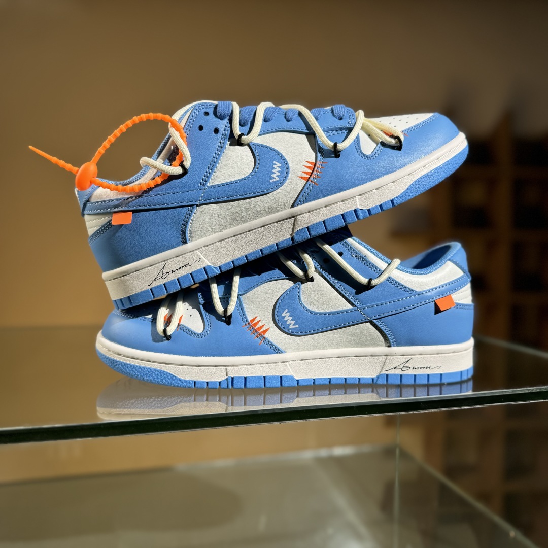 220 Nike SB Dunk Low 白蓝 绑带 低帮休闲板鞋 DV0833-113