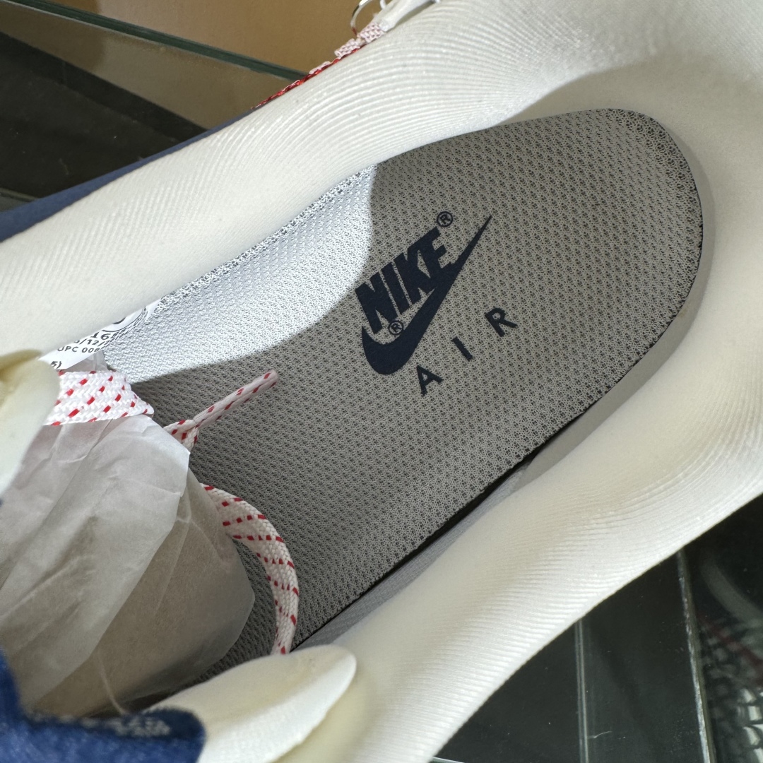 260 Nike Air Force 1'07 Low 斯图西联名 米蓝红针织勾 空军一号定制休闲板鞋 KJ1688-008