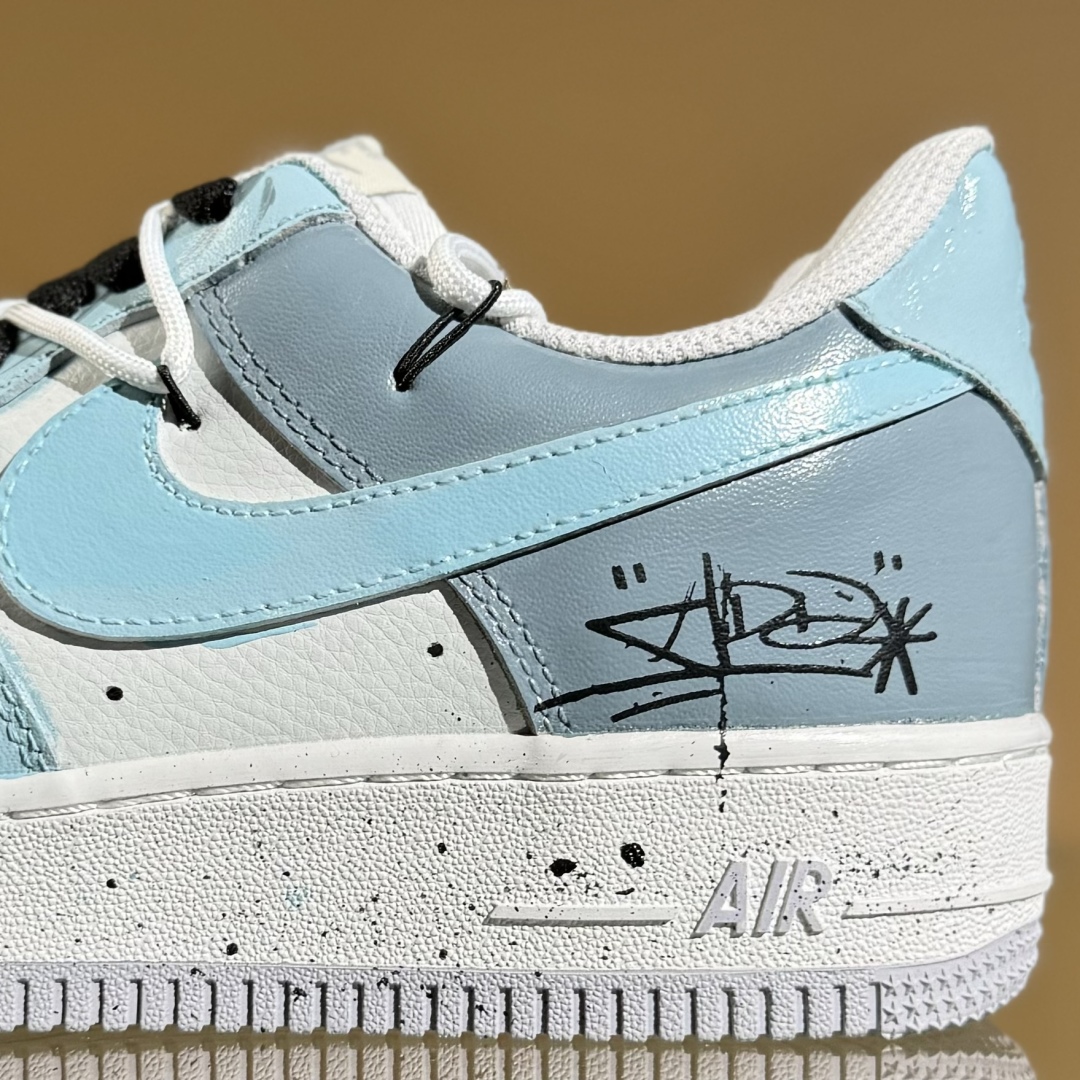 260 Nike Air Force 1'07 Low ”Starry Sky Trajectory” 手绘涂鸦 星芒轨迹 空军一号定制休闲板鞋 CW1888-006