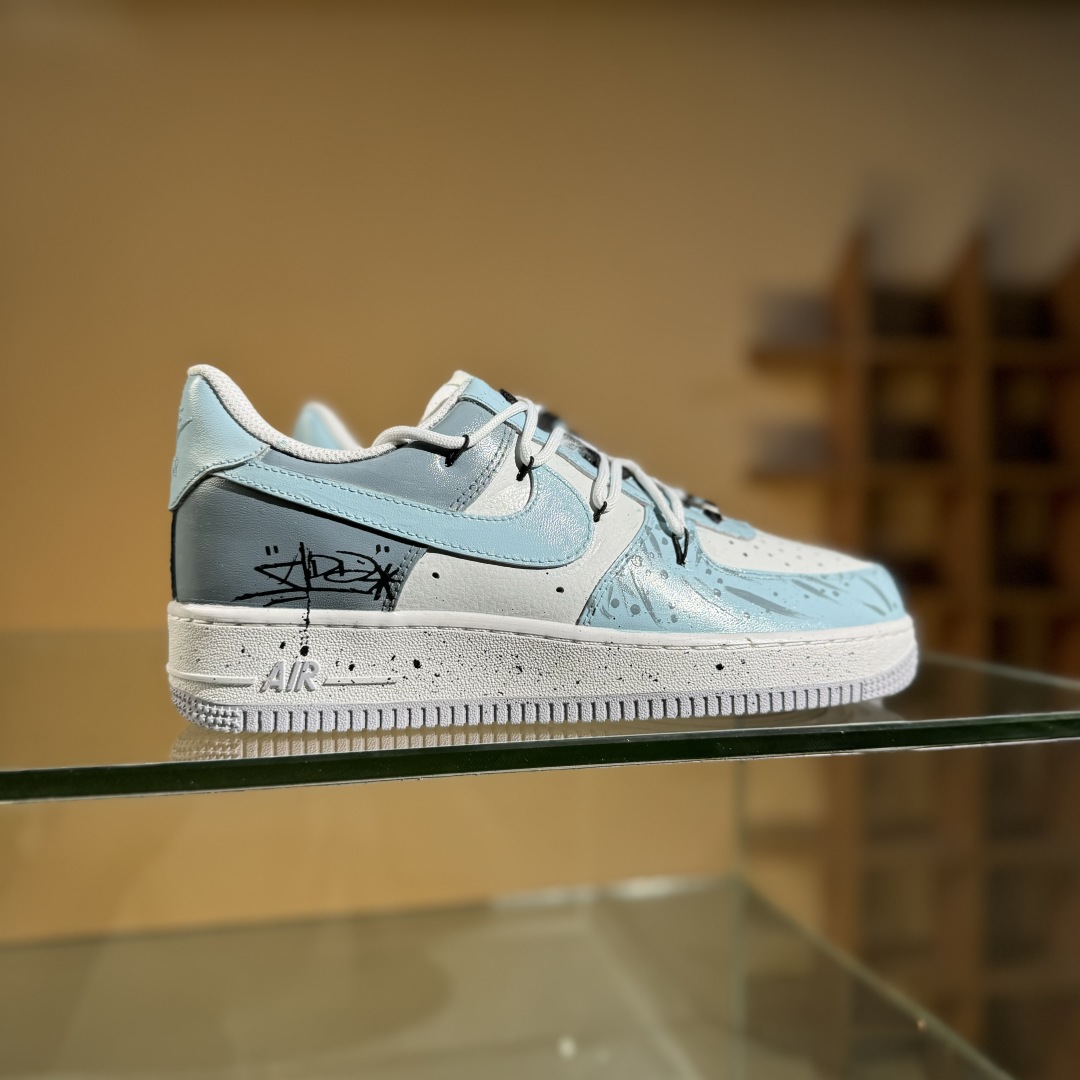 260 Nike Air Force 1'07 Low ”Starry Sky Trajectory” 手绘涂鸦 星芒轨迹 空军一号定制休闲板鞋 CW1888-006