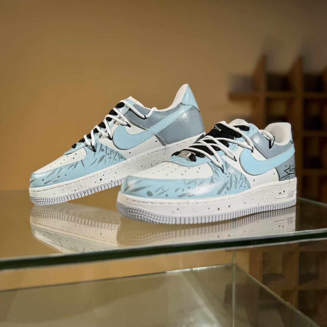 260 Nike Air Force 1'07 Low ”Starry Sky Trajectory” 手绘涂鸦 星芒轨迹 空军一号定制休闲板鞋 CW1888-006