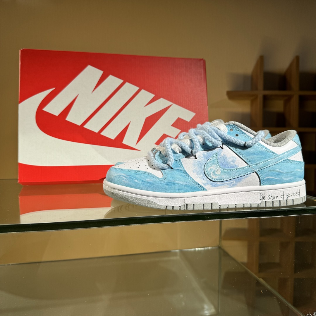 280 Nike SB Dunk Low 海洋蓝 绑带 低帮休闲板鞋 HF5441-105 尺码：40 40.5 41 42 42.5 43 44 44.5 45 46