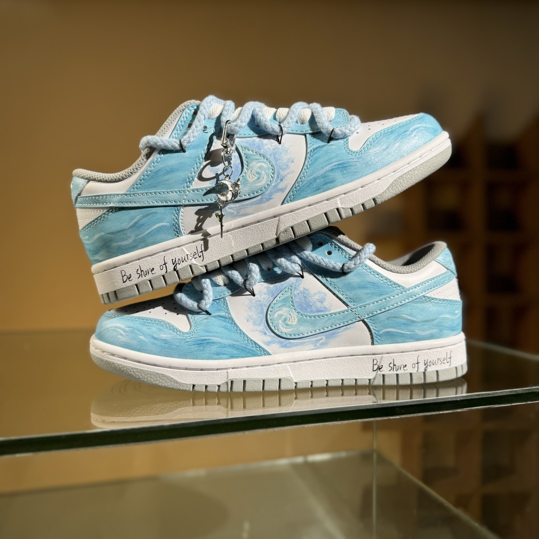280 Nike SB Dunk Low 海洋蓝 绑带 低帮休闲板鞋 HF5441-105 尺码：40 40.5 41 42 42.5 43 44 44.5 45 46