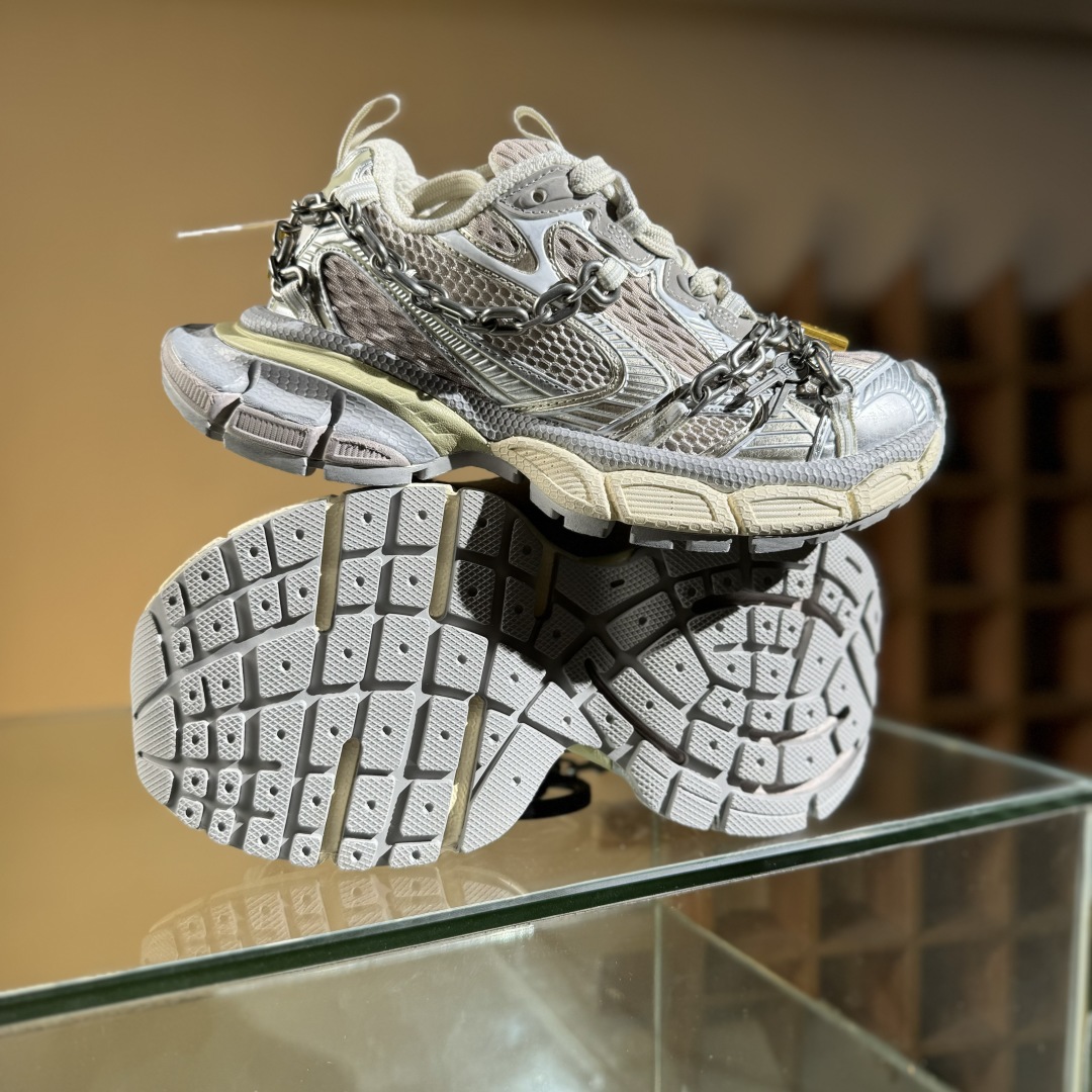 480 OK版Balenciaga 十代巴黎世家 3XL 灰银 童心锁 825622 W3XPL 9182