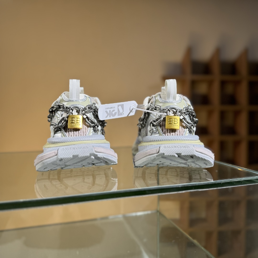 480 OK版Balenciaga 十代巴黎世家 3XL 灰银 童心锁 825622 W3XPL 9182