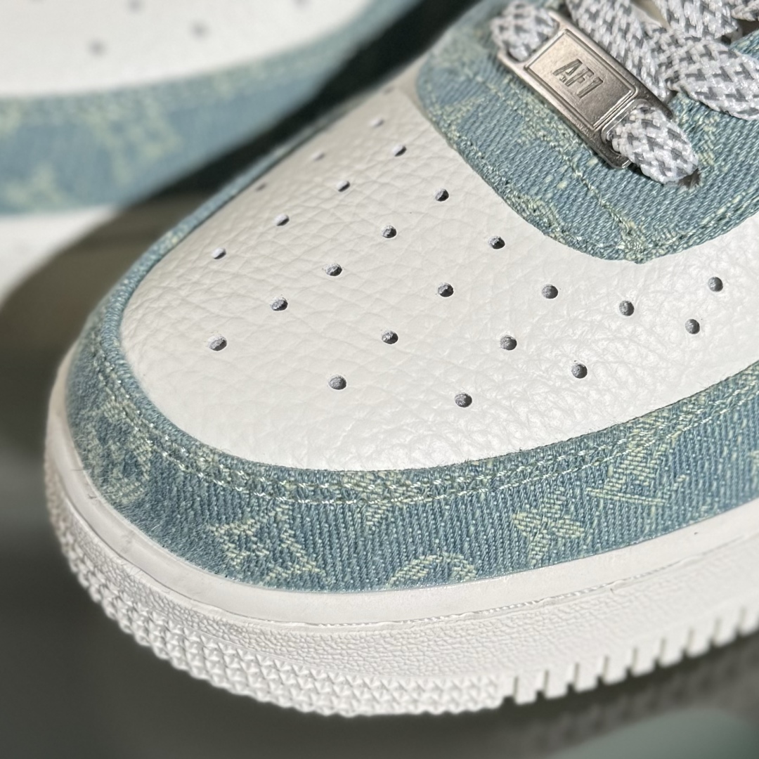 260 Nike Air Force 1'07 Low LV联名 青色牛仔 空军一号定制休闲板鞋 SC0601-554