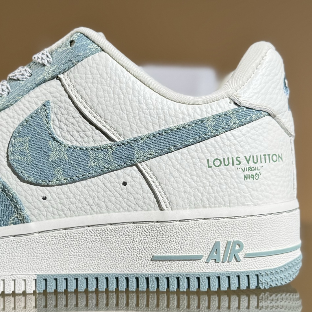 260 Nike Air Force 1'07 Low LV联名 青色牛仔 空军一号定制休闲板鞋 SC0601-554
