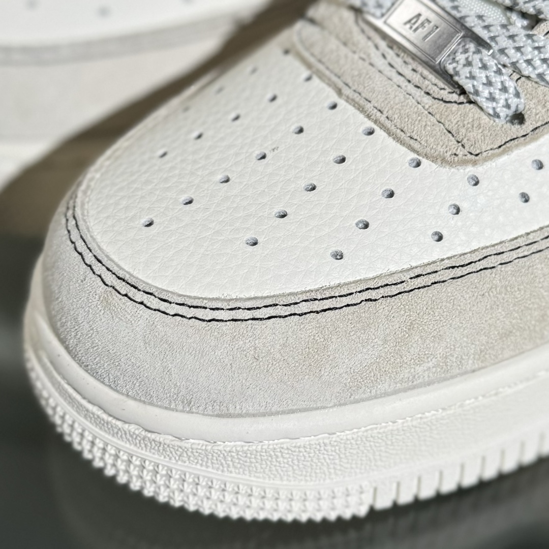 260 Nike Air Force 1'07 Low LV联名 猪八牛仔米黑 空军一号定制休闲板鞋 MZ9588-803