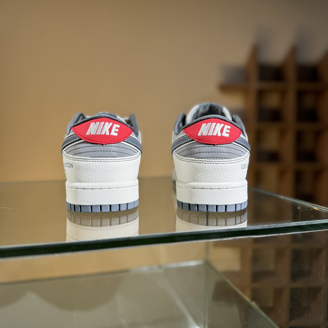 280 Nike SB Dunk Low LV联名 灰红小勾  低帮休闲板鞋 YX5066-367