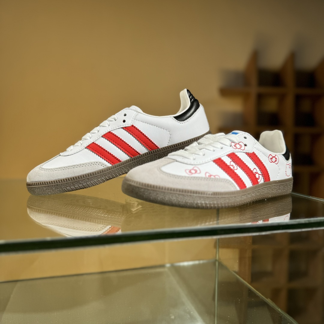 140 阿迪达斯三叶草AdidOriginals Samba 桑巴舞系列绅士德训足球风百搭低帮休闲运动板鞋 B75806