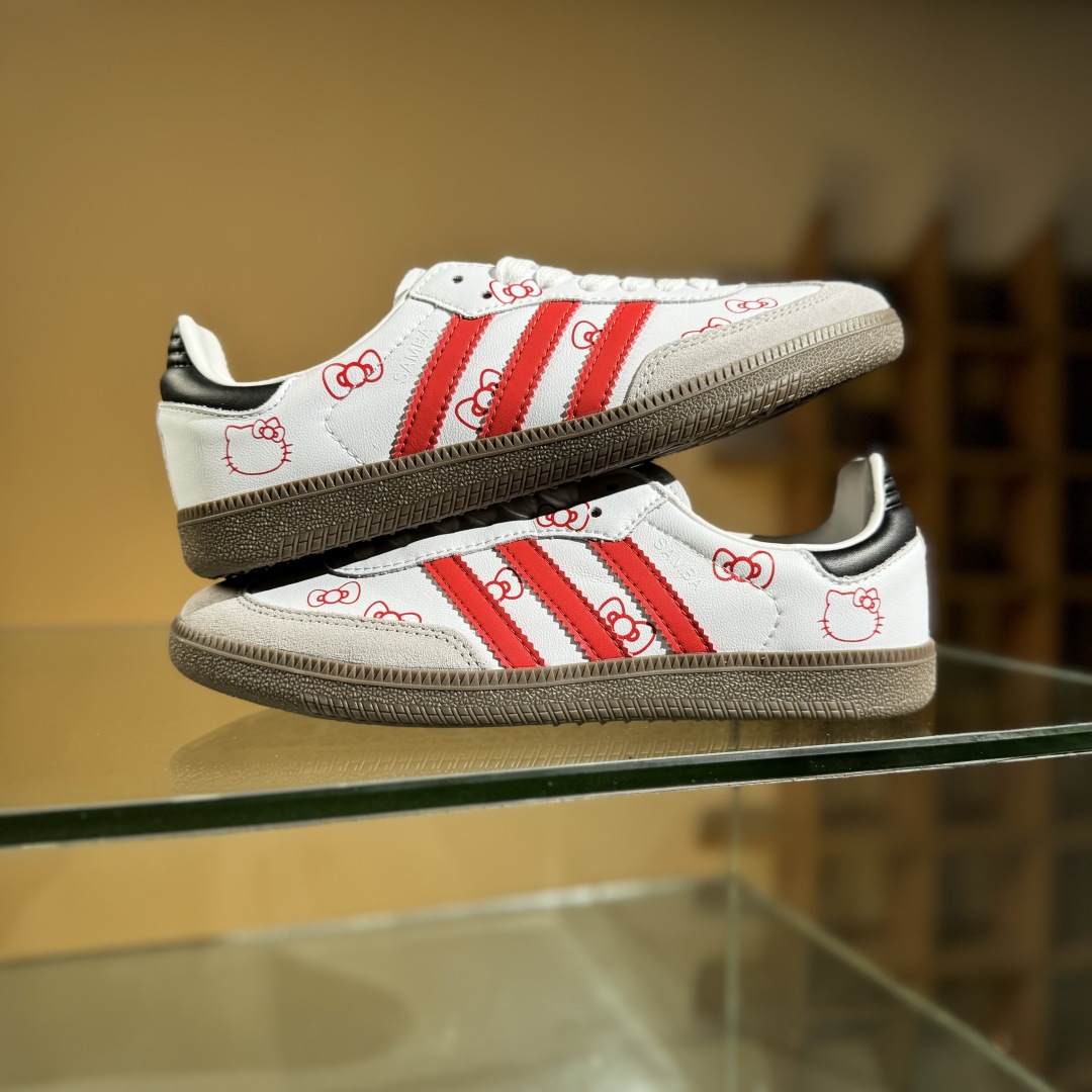 140 阿迪达斯三叶草AdidOriginals Samba 桑巴舞系列绅士德训足球风百搭低帮休闲运动板鞋 B75806