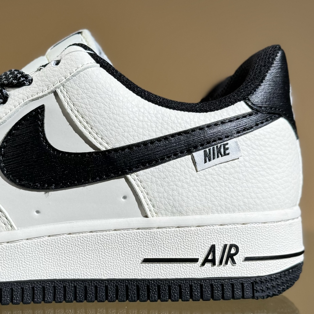 260 Nike Air Force 1‘07 Low 耐克树纹经典黑 空军一号定制休闲板鞋 SM6668-105