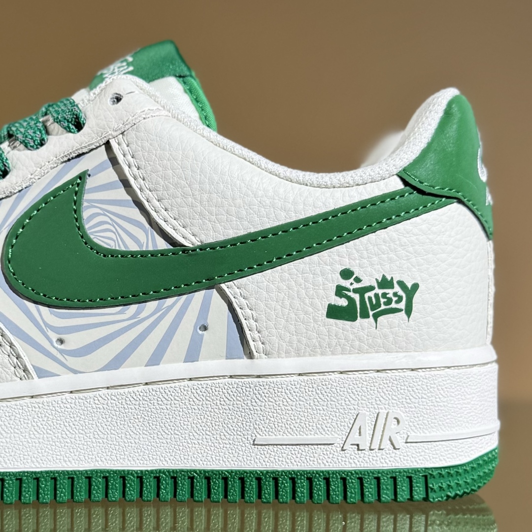 260 Nike Air Force 1‘07 Low 联名 白绿涂鸦 空军一号低帮休闲板鞋 HJ3318-001