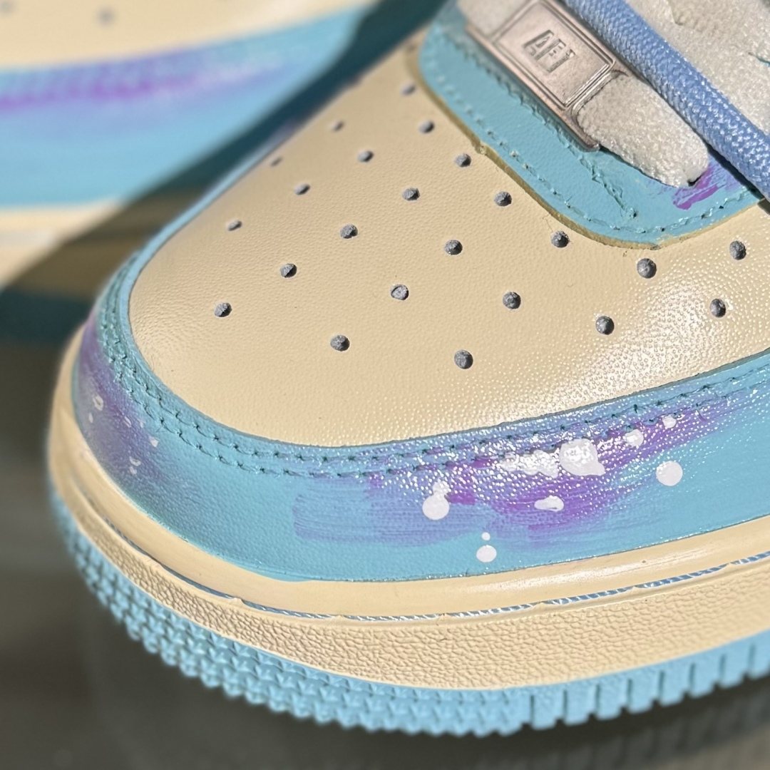 260 Nike Air Force 1'07 Low ”Sweet Dream of Sea Salt” 手绘涂鸦 海盐甜梦 空军一号低帮休闲板鞋 XL2332-555