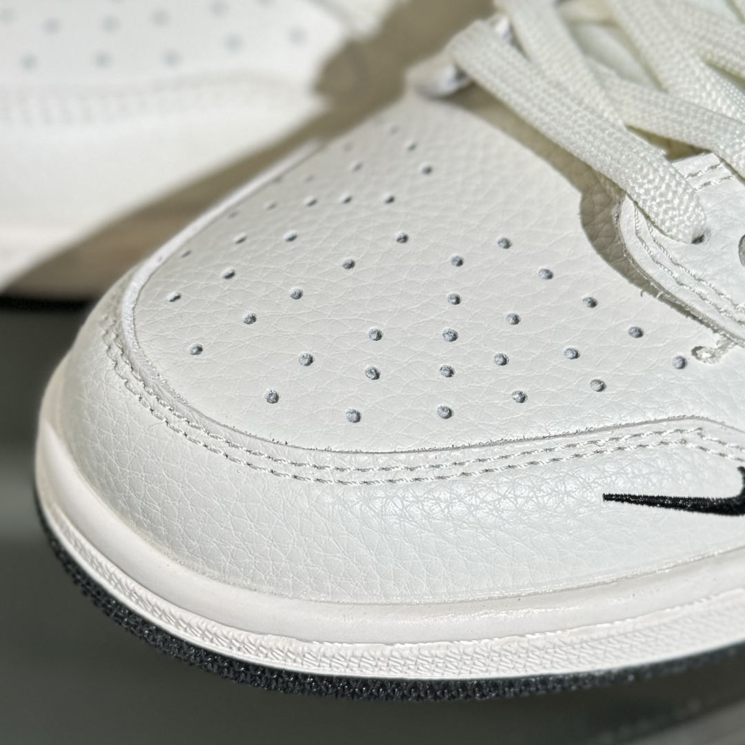 280 Travis Scott x Fragment Design x Air Jordan 1 Low SP AJ1 乔1 LV联名 白黑两小勾 低帮文化休闲板鞋 LD2028-040