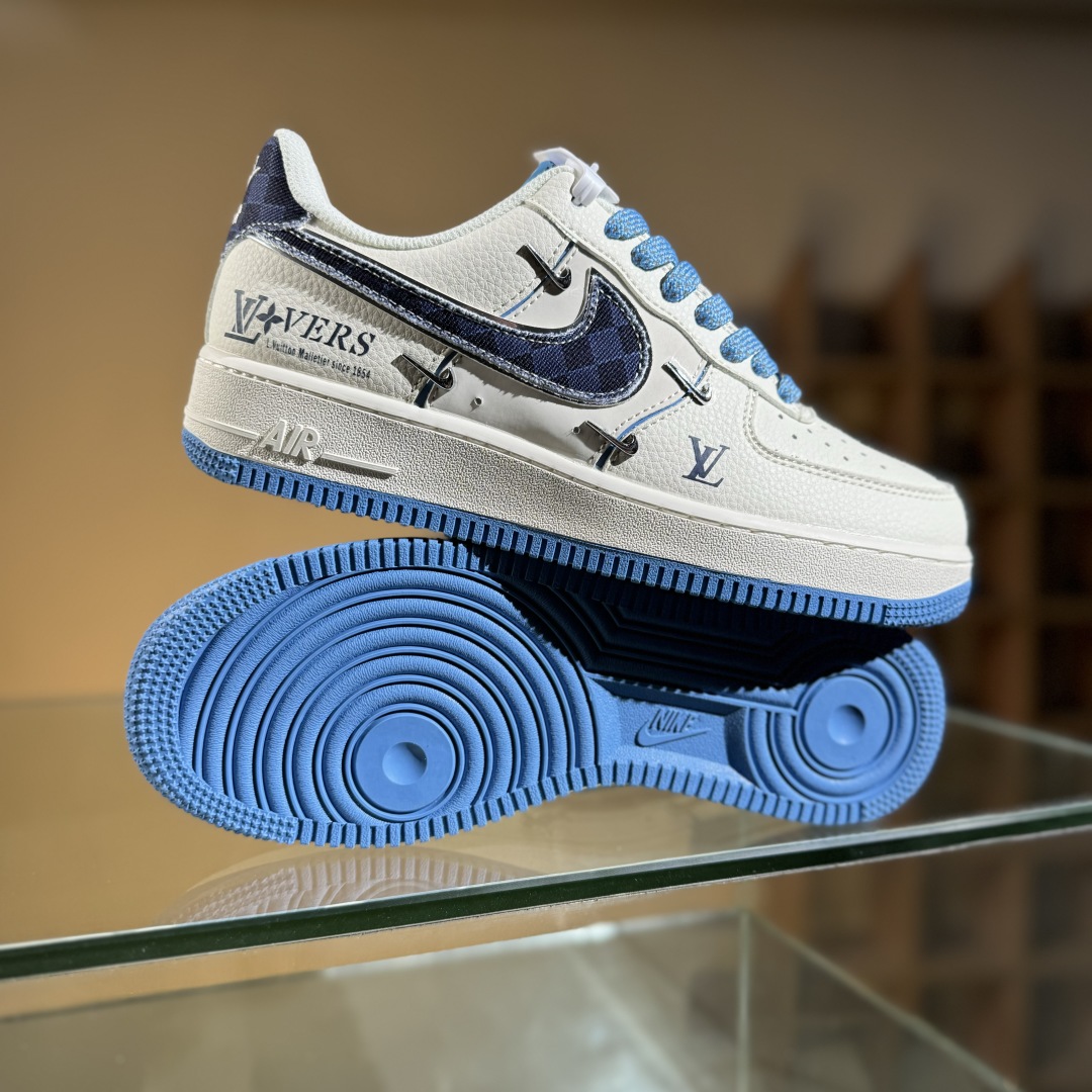 260 Nike Air Force 1'07 Low LV联名 米蓝四勾 空军一号低帮休闲板鞋 XS2869-003