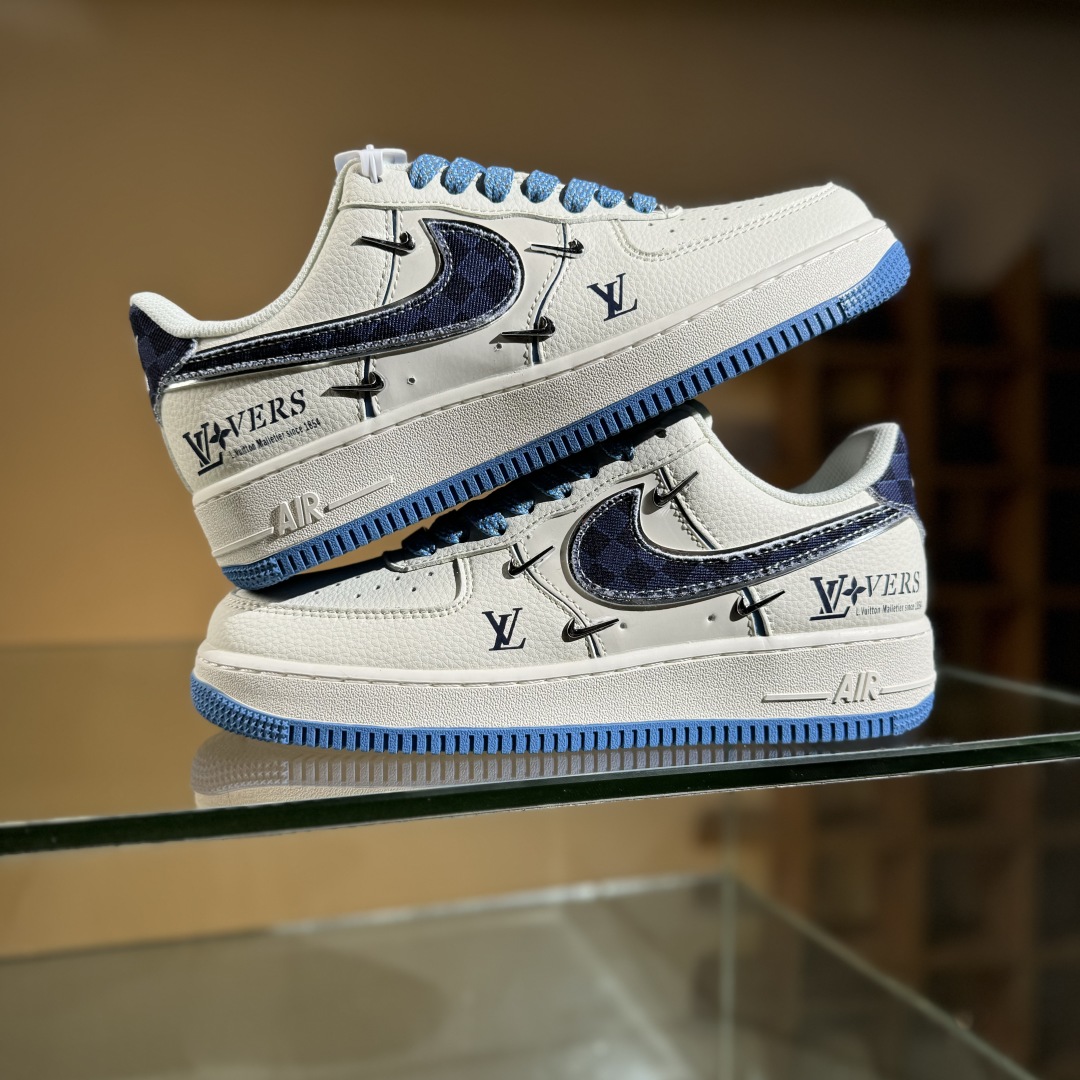 260 Nike Air Force 1'07 Low LV联名 米蓝四勾 空军一号低帮休闲板鞋 XS2869-003
