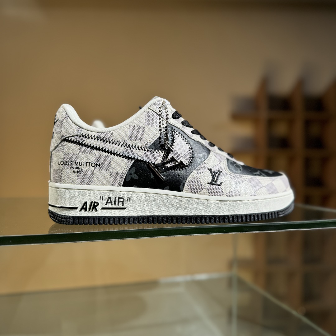 260 Nike Air Force 1'07 Low LV联名 格纹雾灰 空军一号低帮休闲板鞋 SC0601-562